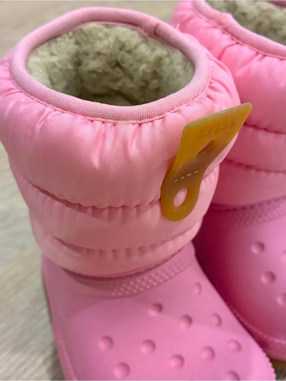 Crocs Baby Classic Neo Puff Boots Pink C4